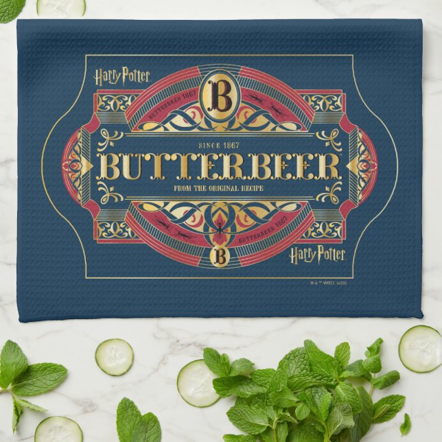 Paño De Cocina Logotipo horizontal BUTTERBEER™ (Doblado)