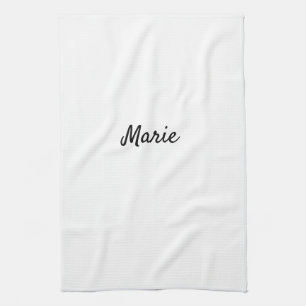 Paño De Cocina logotipo minimalista simple monograma personalizad