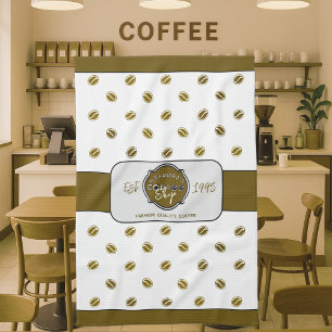 Paño De Cocina Logotipo Personalizado de Cafetería Profesional