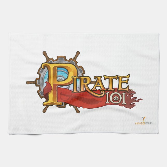 Paño De Cocina Logotipo Pirate101 (Horizontal)