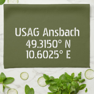 Paño De Cocina Longitud latitud de USAG Ansbach 