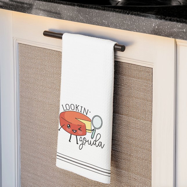Paño De Cocina Lookin' Gouda Cute Gracioso Chese Pun (Subido por el creador)