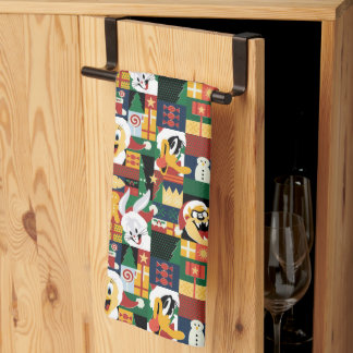 Paño De Cocina LOONEY TUNES™Patrón de bloques de vacaciones