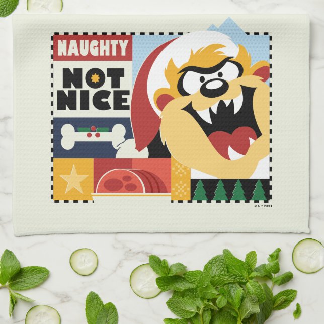 Paño De Cocina LOONEY TUNES™ TAZ™ Naughty Not Nice (Doblado)
