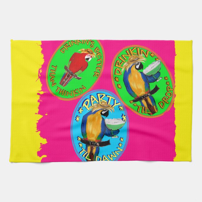PAÑO DE COCINA LOROS (Horizontal)