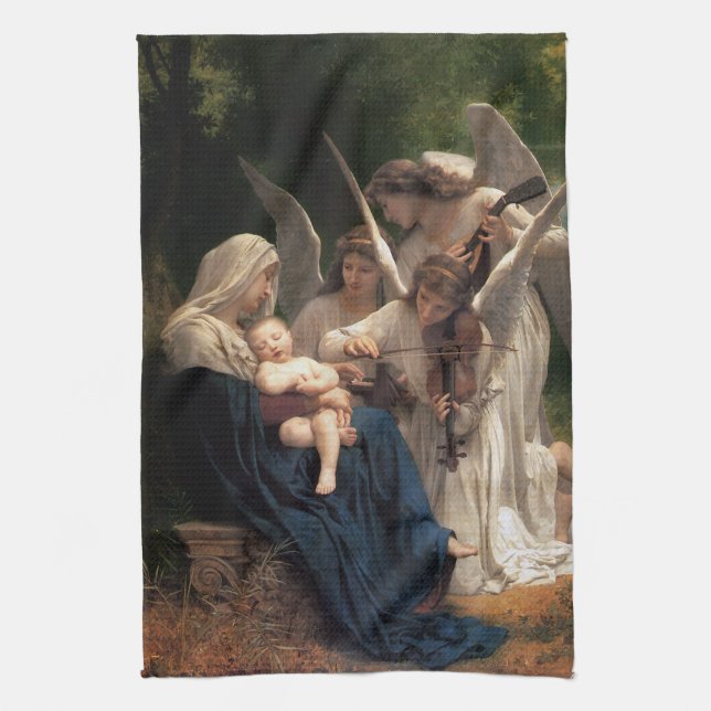 Paño De Cocina Los ángeles de William Adolphe Bouguereau (Vertical)