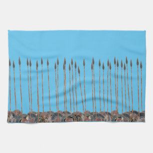 Paño De Cocina Los antiguos hoplitas griegos van a la batalla