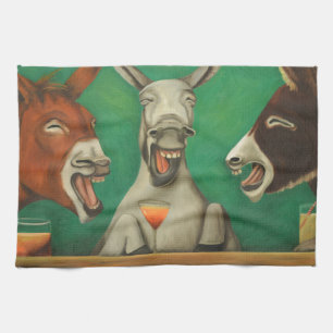 Paño De Cocina Los burros de risa