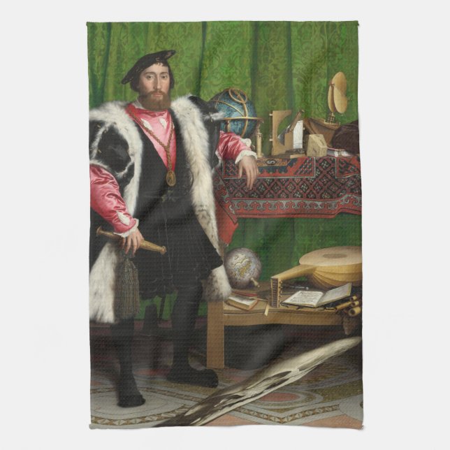 Paño De Cocina Los embajadores, Holbein el menor (Vertical)