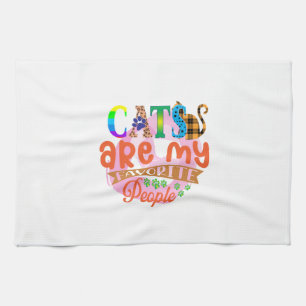 Paño De Cocina Los gatos de arte son mis favoritos