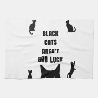 Paño De Cocina Los gatos negros no son mala suerte