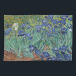 Paño De Cocina Los irlandeses de Vincent Van Gogh.<br><div class="desc">"Irises" es una de una serie de pinturas,  producidas por Vincent Van Gogh,  mientras se encontraba en el asilo de Saint Paul-de-Mausole,  en Saint-Rémy-de-Provence,  Francia,  en el último antes de su muerte en 1890.
Ahora está alojado en la J. Paul Getty Musuem,  Los Ángeles,  Estados Unidos.</div>