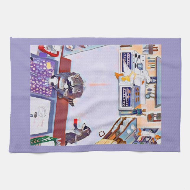 Paño De Cocina Los lavadores de platos (Horizontal)