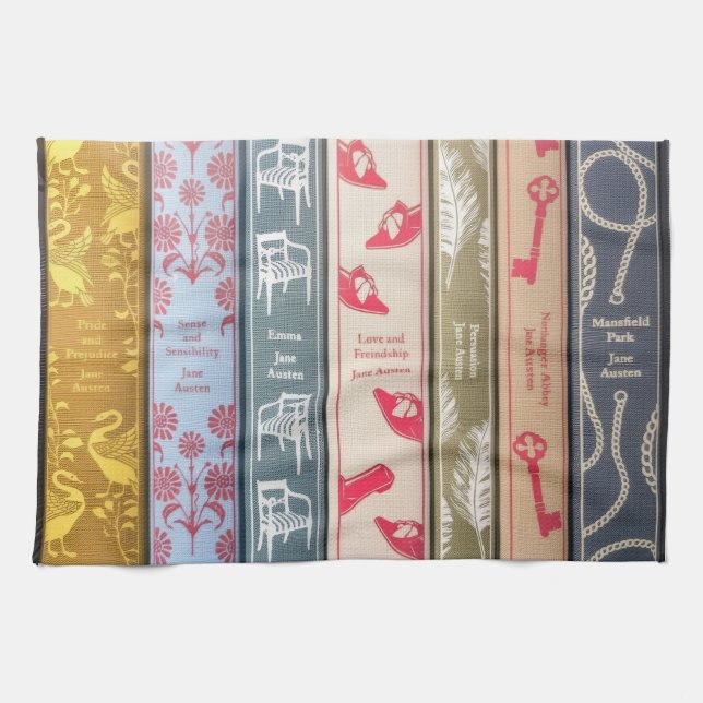 Paño De Cocina los libros de Jane Austen (Horizontal)