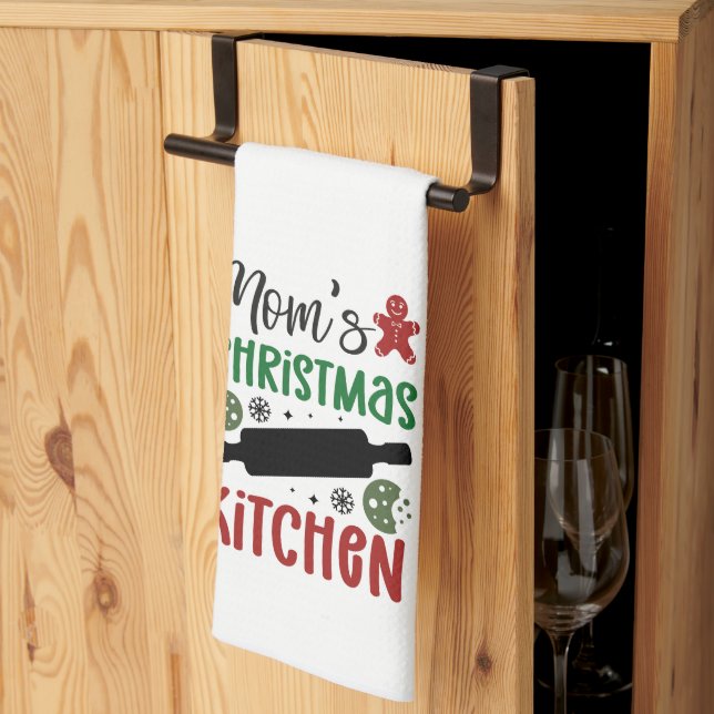 Paño De Cocina Los Navidades de mamá Cocinan la decoración navide (Pliegue de tercios)
