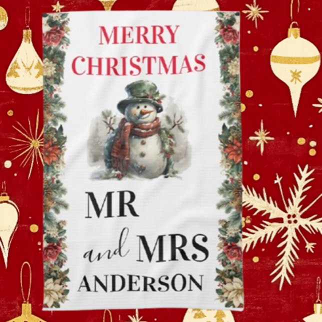 Paño De Cocina Los Navidades de Snowman Cute quieren servilleta d (Spread holiday cheer with Brett's Snowman paper napkins, perfect for sharing cute Christmas wishes.)