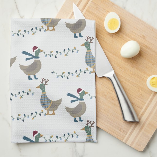 Paño De Cocina Los navidades Se Ponen Blancos (Doblado Cuarto)