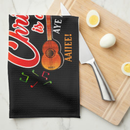 Paño De Cocina Los Navidades trinitenses son los mejores en NEGRO