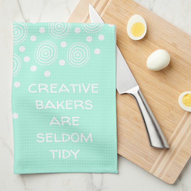 Paño De Cocina Los panaderos creativos rara vez son Tidy Pastel (Doblado Cuarto)
