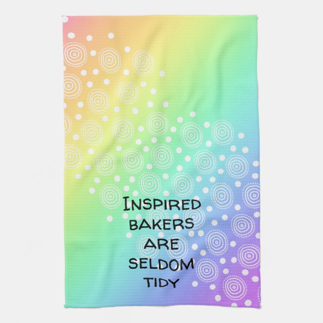 Paño De Cocina Los panaderos inspirados rara vez son un arcoiris  (Vertical)