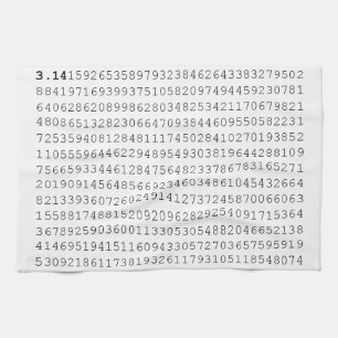 Paño De Cocina Los pi celebran día de 3,14 pi