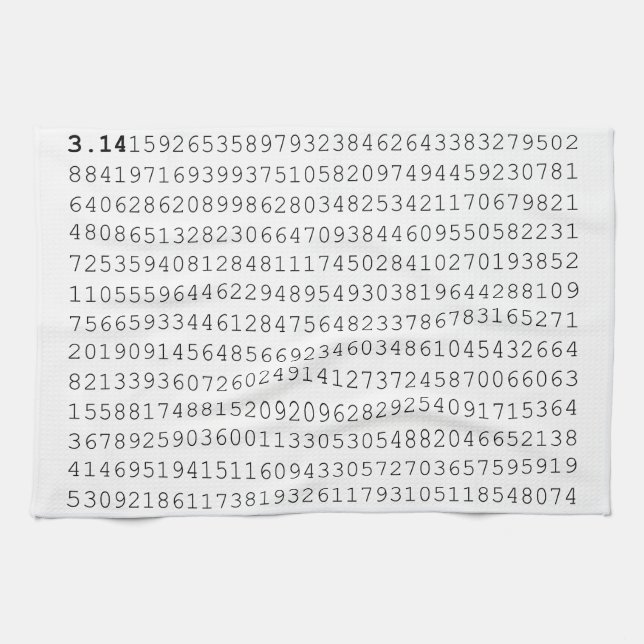 Paño De Cocina Los pi celebran día de 3,14 pi (Horizontal)