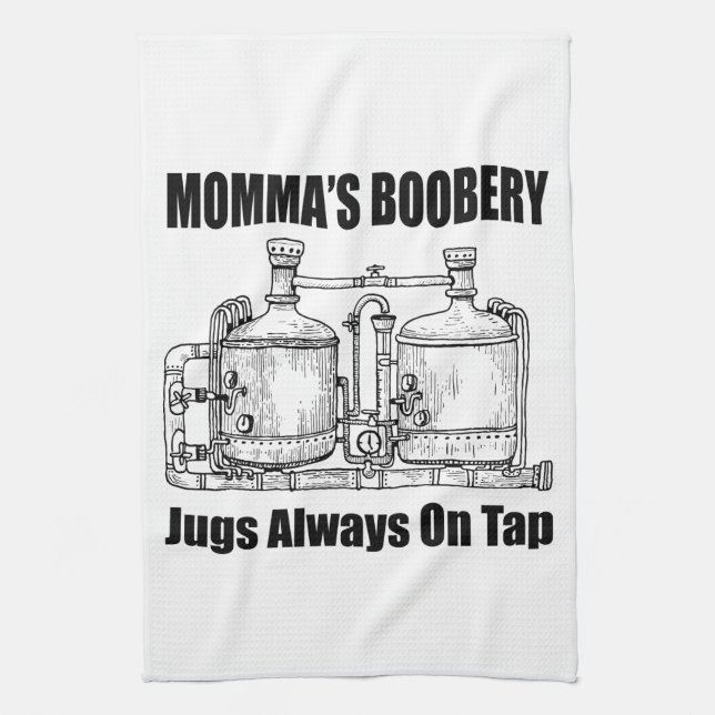 Paño De Cocina Los saltos de boobery de mamá siempre en juego (Vertical)