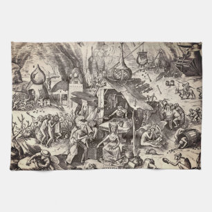 Paño De Cocina Los siete pecados mortales - codicia