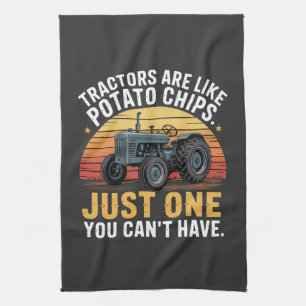 Paño De Cocina Los tractores son como papas fritas