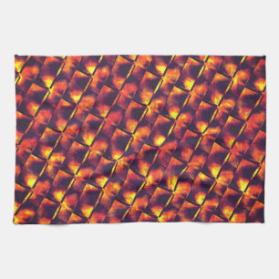 Paño De Cocina Los viejos platos oxidados en colores de setiembre