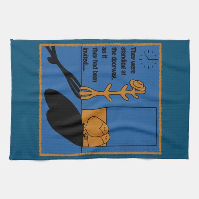 Paño De Cocina Los visitantes (Horizontal)