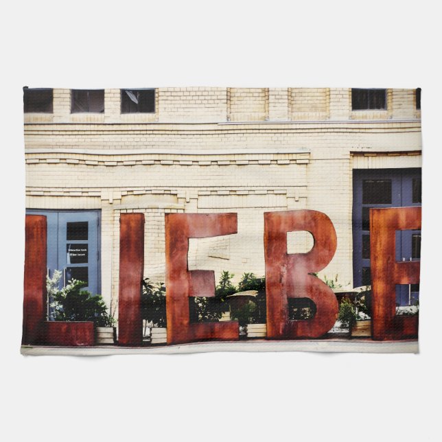 Paño De Cocina Love Berlin, Germany Travel Souvenir  (Horizontal)