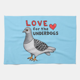 Paño De Cocina Love for the Underdogs – Geschirrtuch mit Taube
