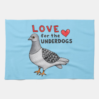 Paño De Cocina Love for the Underdogs – Geschirrtuch mit Taube