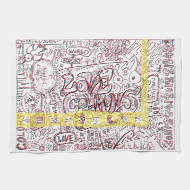 PAÑO DE COCINA LOVECOMMONS　タオル (Horizontal)