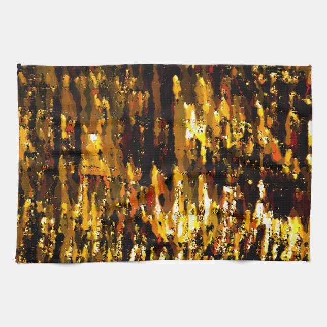 Paño De Cocina Luces congeladas bajo hoja de hielo (Horizontal)