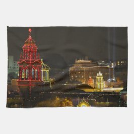 Paño De Cocina Luces de Kansas City Plaza