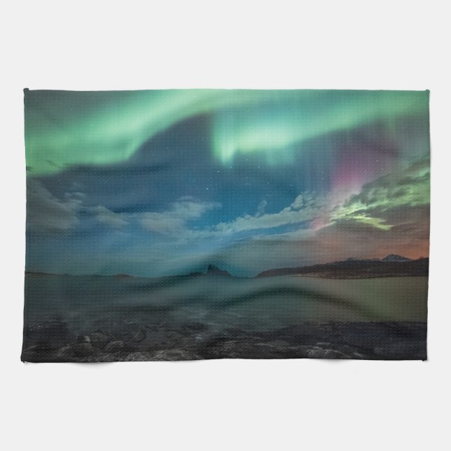 Paño De Cocina Luces del Norte (Horizontal)