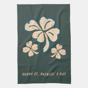 Paño De Cocina Lucky Shamrock Clover Happy St. Patrick's Day
