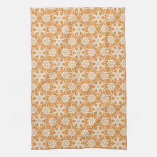 Paño De Cocina Lugar antiguo - naranja y crema