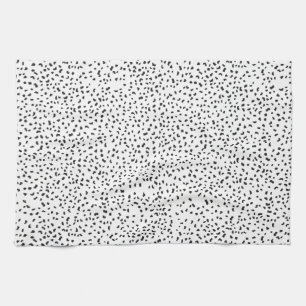 Paño De Cocina Lugares modernos dálmatas blancos y negros