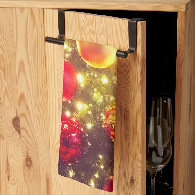 Paño De Cocina Luminoso Delight Ball Cluster de Navidades (Pliegue de tercios)