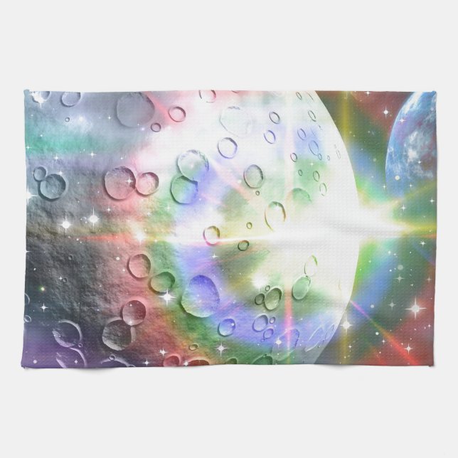 Paño De Cocina luna de arco iris (Horizontal)