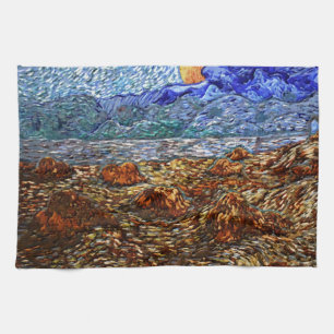 Paño De Cocina Luna y paisaje
