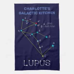 Paño De Cocina Lupus de constelación del hemisferio sur