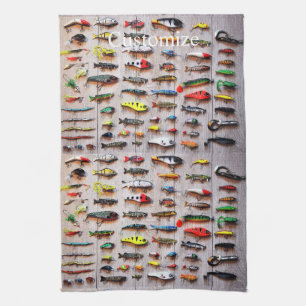 Paño De Cocina Lures Thunder_Cove de pesca clásica