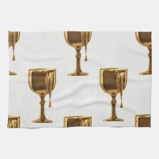 Paño De Cocina Luxe Kitchen Tea Towels Set: 3D Liquid Gold Flowin