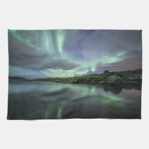 Paño De Cocina Luz del Norte Noruega
