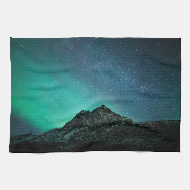 Paño De Cocina Luz del Norte Noruega (Horizontal)