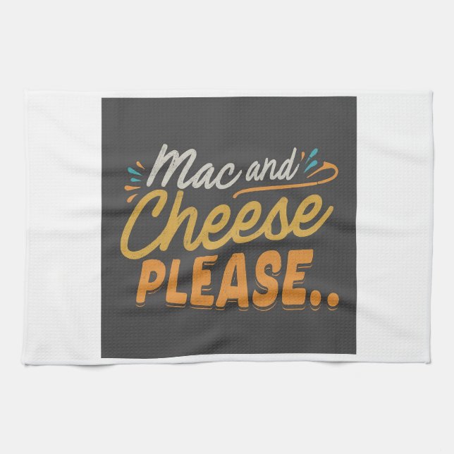 Paño De Cocina Mac y queso por favor (Horizontal)
